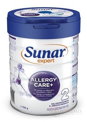 Sunar Expert ALLERGY CARE+ 2 dojčenská výživa (od ukonč. 6. mesiaca)(inov.2020) 1x700 g