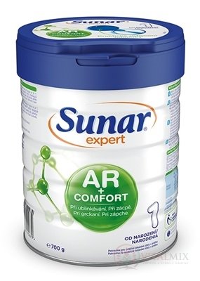 Sunar Expert AR+COMFORT 1 dojčenská výživa (od narodenia) (inov. 2020) 1x700 g