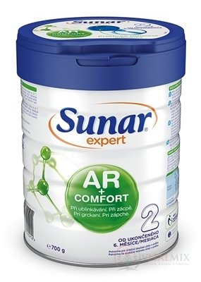 Sunar Expert AR+COMFORT 2 dojčenská výživa (od ukonč. 6. mesiaca) (inov. 2020) 1x700 g
