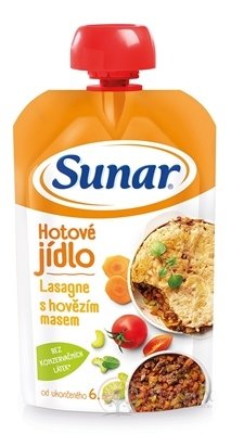 Sunar Hotové jedlo Lasagne s hovädzím mäsom (od ukonč. 6. mesiaca) 1x120 g