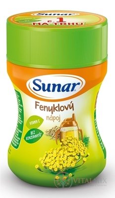 Sunar Rozpustný nápoj Feniklový v prášku (od ukonč. 4. mesiaca) 1x200 g