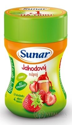 Sunar Rozpustný nápoj Jahodový v prášku (od ukonč. 4.  mesiaca) 1x200 g