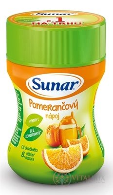 Sunar Rozpustný nápoj Pomarančový v prášku (od ukonč. 8. mesiaca) 1x200 g