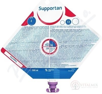 Supportan sol, príchuť neutrálna, vak EasyBag, 15x500 ml (7500 ml)