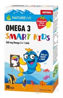 NATUREVIA OMEGA 3 SMART KIDS želé 1x30 ks