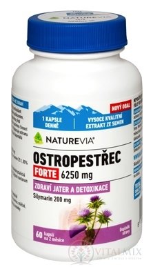 NATUREVIA PESTREC mariánsky FORTE 6250 mg cps 1x60 ks