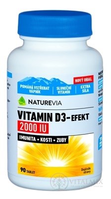 NATUREVIA VITAMIN D3-EFEKT 2000 I.U. tbl 1x90 ks