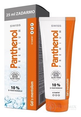 SWISS Panthenol PREMIUM Gél s mentolom 100+25 ml zadarmo (125 ml)