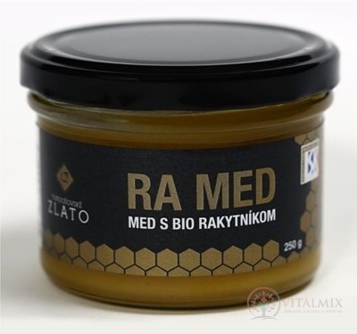 T.ZLATO RA MED - MED S BIO RAKYTNÍKOM pastovaný, 1x250 g