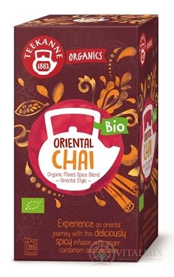 TEEKANNE ORGANICS BIO ORIENTAL CHAI bylinný čaj s korením 20x1,8 g (36 g)