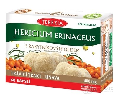 TEREZIA HERICIUM ERINACEUS S RAKYTNÍKOVÝM OLEJOM cps 1x60 ks