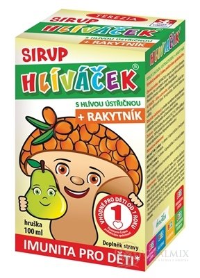 TEREZIA HLIVIAČIK S HLIVOU USTRICOVITOU + RAKYTNÍK sirup s príchuťou hrušky 1x100 ml