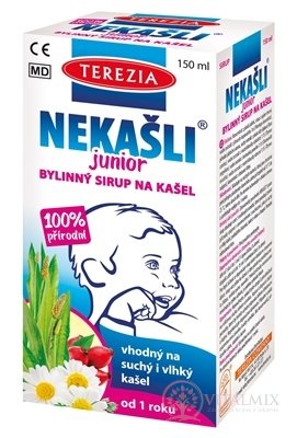 TEREZIA NEKAŠLI JUNIOR bylinný sirup na kašeľ 1x150 ml