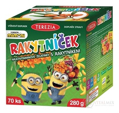 TEREZIA RAKYTNÍČEK želatínky MIMONI s rakytníkom 1x70 ks