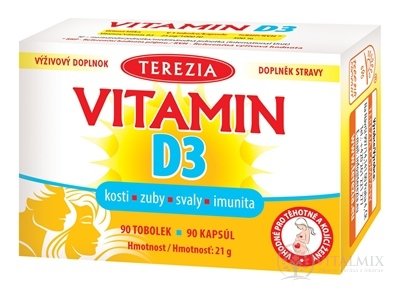 TEREZIA VITAMÍN D3 1000 IU cps 1x90 ks