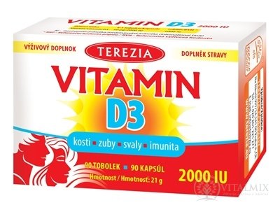 TEREZIA VITAMÍN D3 2000 IU cps 1x90 ks