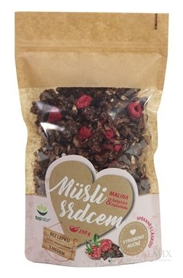topnatur Müsli srdcom MALINA & Belgická čokoláda 1x250 g
