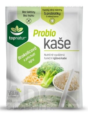 topnatur Probio KAŠA Brokolicová ryžová kaša (s príchuťou syra) 25x60 g (1500 g)