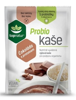 topnatur Probio KAŠA Čokoláda s proteínom ryžová kaša 25x60 g (1500 g)