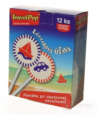 TravelPop lízanka pri cestovnej nevoľnosti 1x12 ks