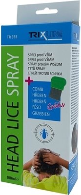 TRIXLLINE TR355 SPREJ proti všiam sprej + hrebeň zadarmo, 1x100 ml