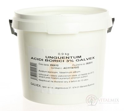 UNGUENTUM ACIDI BORICI 3% GALVEX ung 1x900 g