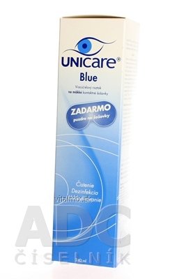 UNICARE BLUE roztok na kontaktné šošovky (na mäkké šošovky) 1x240 ml