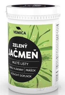 Vemica Zelený JAČMEŇ - mleté listy prášok 1x100 g