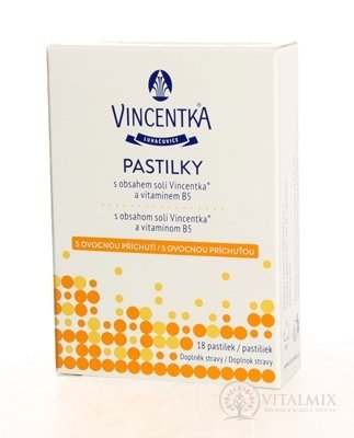 VINCENTKA PASTILKY OVOCNÉ 1x18 ks