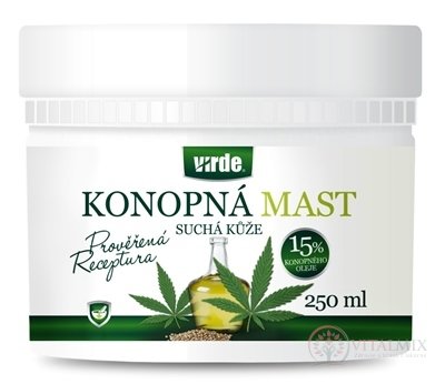 VIRDE KONOPNÁ MASŤ suchá pokožka 1x250 ml