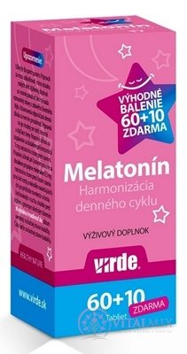 VIRDE MELATONÍN tbl 60+10 zdarma (70 ks)