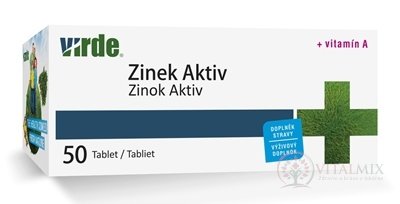 VIRDE ZINOK AKTIV + VITAMÍN A tbl 1x50 ks