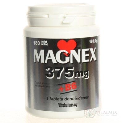 Vitabalans MAGNEX 375 mg + B6 tbl 1x180 ks