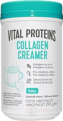 VITAL PROTEINS COLLAGEN CREAMER Kokos sušené kokosové mlieko obohatené o kolagén 1x293 g