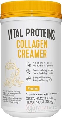 VITAL PROTEINS COLLAGEN CREAMER Vanilka sušené kokosové mlieko obohatené o kolagén 1x305 g