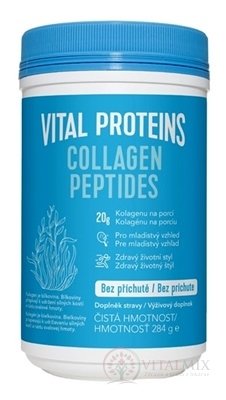 VITAL PROTEINS COLLAGEN PEPTIDES prášok na prípravu nápoja, bez príchute 1x284 g