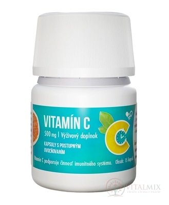 Vitamín C 500 mg (ACE Trade pre MCM Klosterfrau) kapsuly s postupným uvoľňovaním 1x15 ks