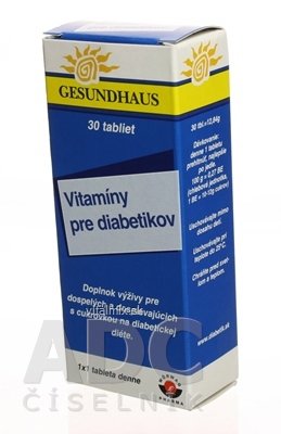 Vitamíny pre diabetikov tbl 1x30 ks