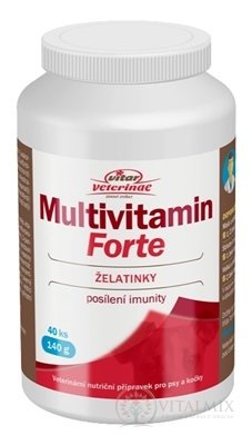 VITAR Veterinae Multivitamín Forte želatínky 1x40 ks