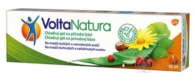 VoltaNatura chladivý gél na masáž stuhnutých a natiahnutých svalov 1x50 ml