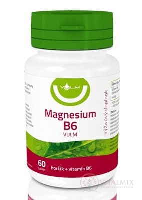 VULM Magnesium B6 tbl flm (horčík + vitamín B6) 1x60 ks