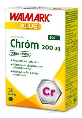 WALMARK Chróm Forte 200 µg tbl (inov. 2019) 1x30 ks