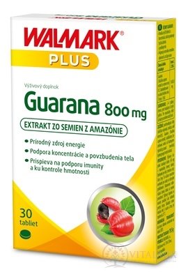 WALMARK Guarana 800 mg tbl (inov. obal 2019) 1x30 ks