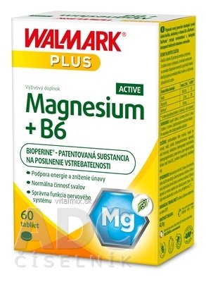 WALMARK Magnesium+B6 ACTIVE tbl 1x60 ks