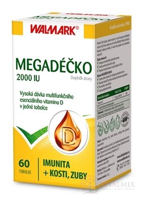 WALMARK Megadéčko 2000 IU cps 1x60 ks