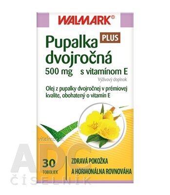 WALMARK Pupalka dvojročná 500 mg s vitamínom E cps 1x30 ks