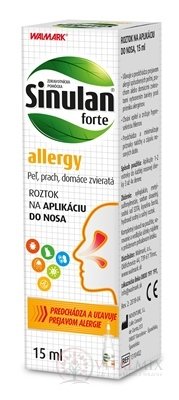 WALMARK Sinulan forte allergy roztok do nosa 1x15 ml