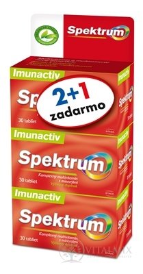 WALMARK SPEKTRUM IMUNACTIV NEW tbl (inov.2021) (2+1 zadarmo) 3x30 ks (90ks) 1x1 set