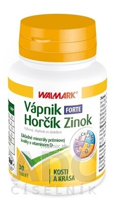 WALMARK VÁPNIK-HORČÍK-ZINOK FORTE tbl 1x30 ks