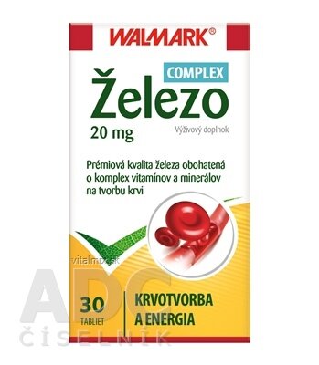 WALMARK Železo Complex 20 mg tbl 1x30 ks